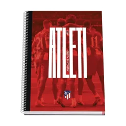 School*Atlético de Madrid A4 ATLETI LINED HARDCOVER NOTEBOOK