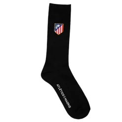 Socks*Atlético de Madrid Black Embroidered Crest Socks
