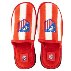 Footwear*Atlético de Madrid Red and White House Slippers Adult
