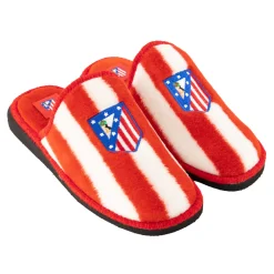 Footwear*Atlético de Madrid Red and White House Slippers Adult