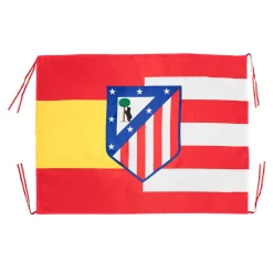 Scarves And Flags*Atlético de Madrid Spain Red-and-White Flag Shield 24/25